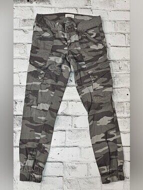 Jolt Camo Cargo Jogger Pants Size 11 Green Military Utility Pants